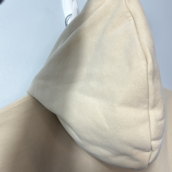 NWT Men’s Scotch & Soda Cream Hoodie with Embroidered Sleeves in Size L - Picture 13 of 16